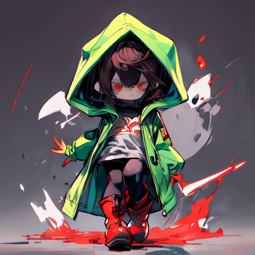 AI Art: Chara (Storyshift & Bad Time Trio) by @user-1588565645445254699