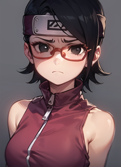 AI Art: uchiha sarada by @うちん2725691686