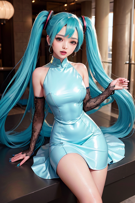 AI Art: Hatsune Miku by @GeoShire