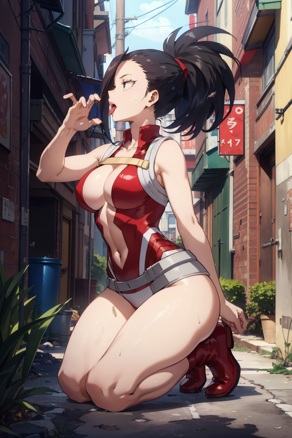 AI Art: Momo Yaoyorozu 