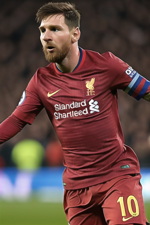 Messi in hot sale liverpool jersey