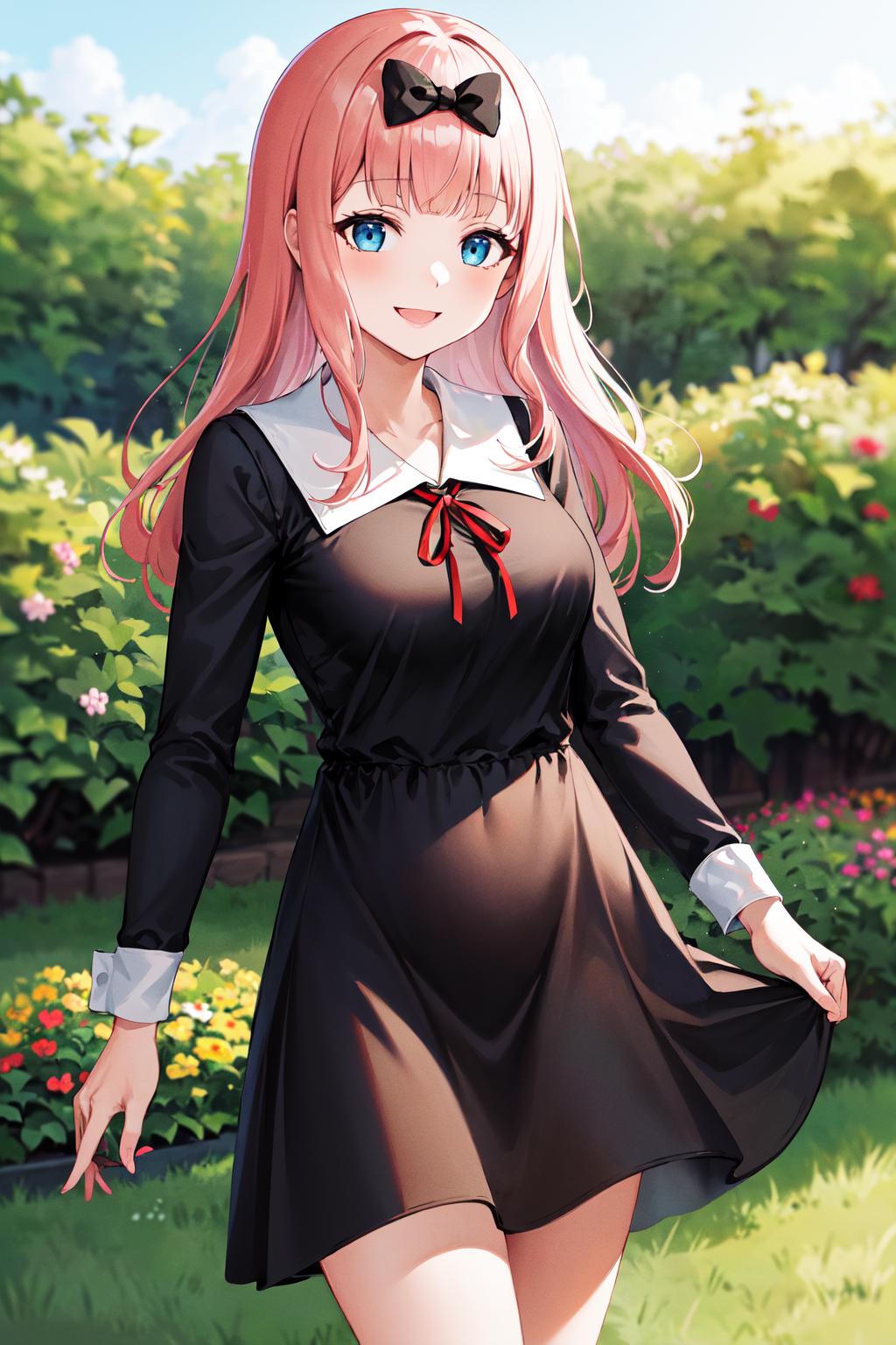 Ai Art Lora Model Fujiwara Chika Kaguya Sama Wa Kokurasetai Pixai