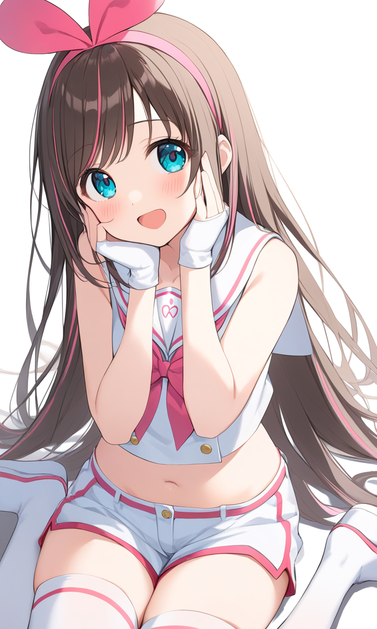 AI Art: 「kizuna_ai」の笑顔 by @勇敢な橙戦士くん | PixAI