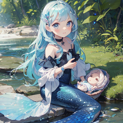 AI Art: 人魚姫 by @user-1631750323881588254 | PixAI