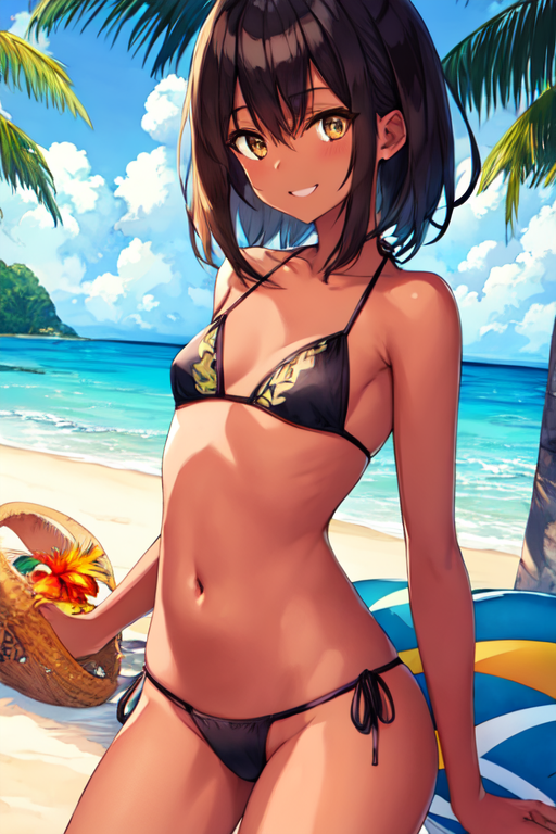 AI Art Cute bikini girl by thissai PixAI