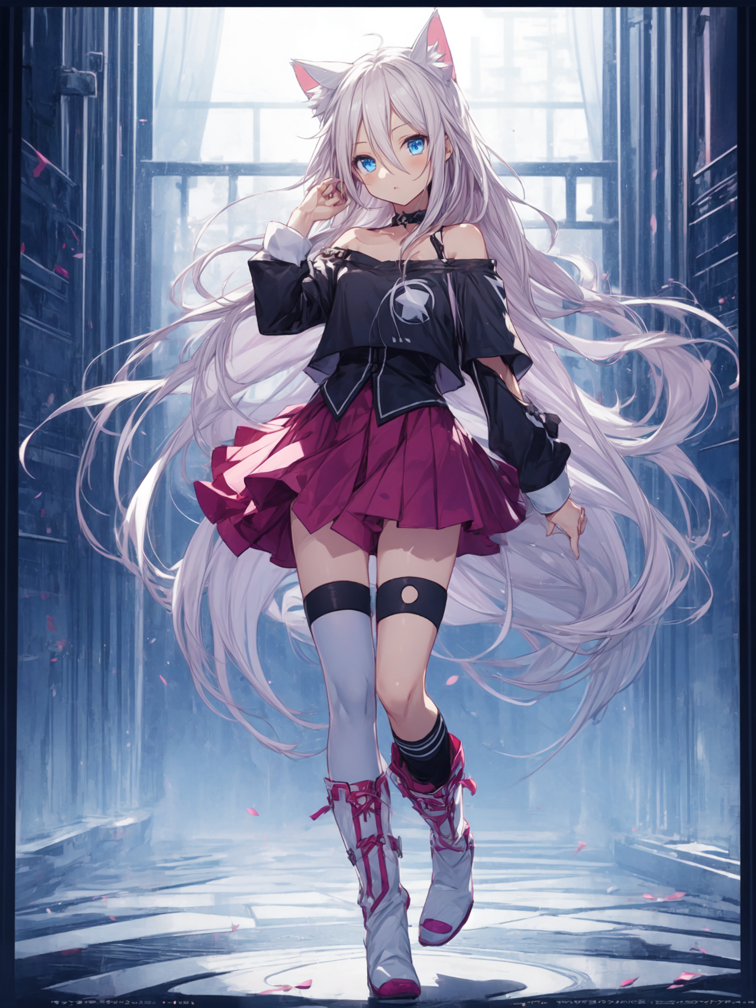 AI Art: IA Catgirl by @fuck-your-hidden-prompts | PixAI