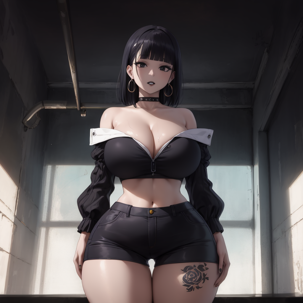 AI Art: Big Titty Goth GF by @Verdux Xudrev | PixAI