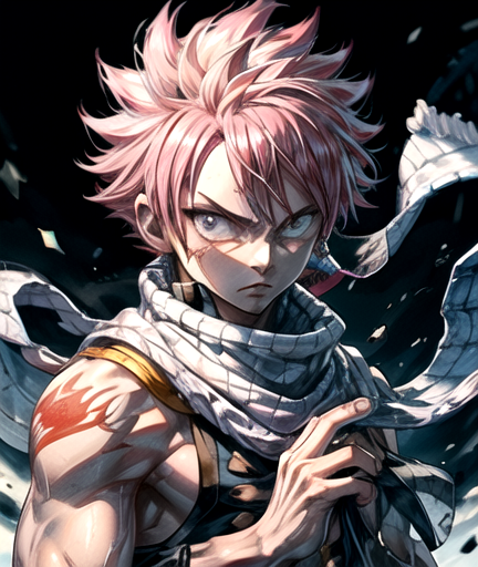 AI Art LoRA Model: Natsu Dragneel / Fairy Tail