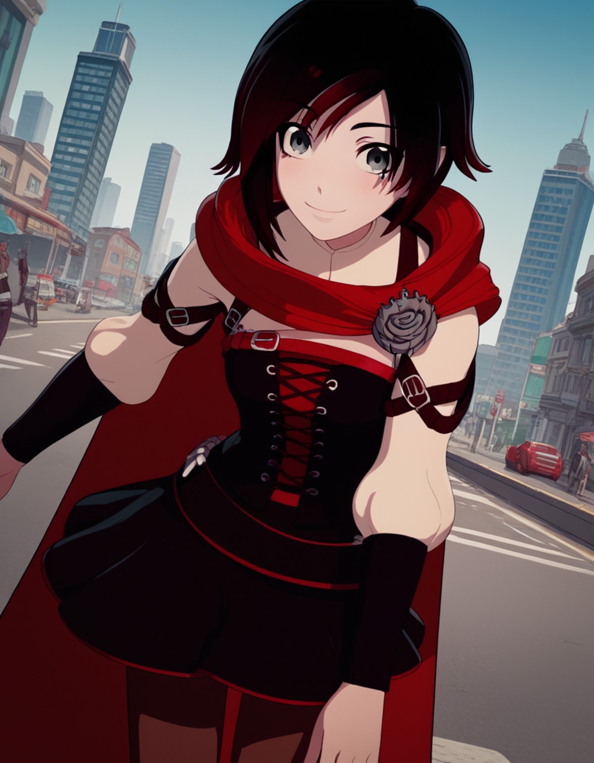 Modelo AI Art LoRA: Ruby Rose (ルビー・ローズ) - RWBY - COMMISSION | PixAI