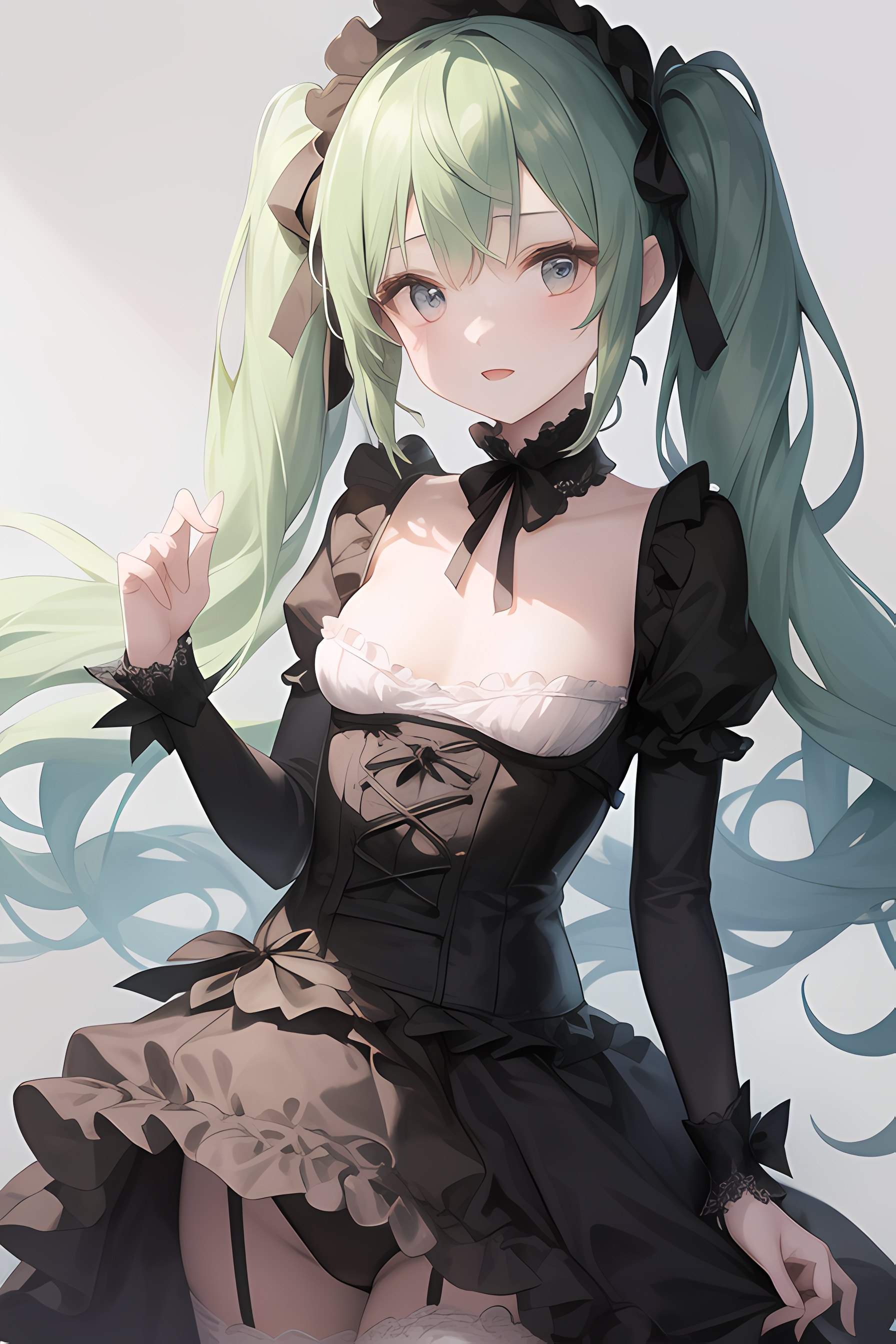 ─ 🈖 · Miku  Anime character design, Gothic anime girl, Vibes art