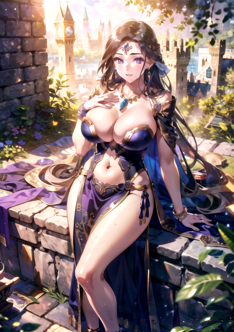 AI Art: fortune teller in fantasy world / zoe / kyonyuu fantasy by @ItoY |  PixAI