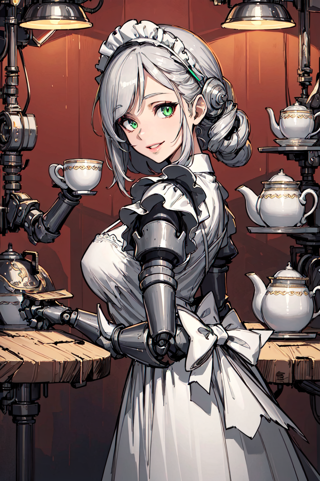 Ai Art Maid By Hk Pekteno Pixai Anime Ai Art Generator For Free My