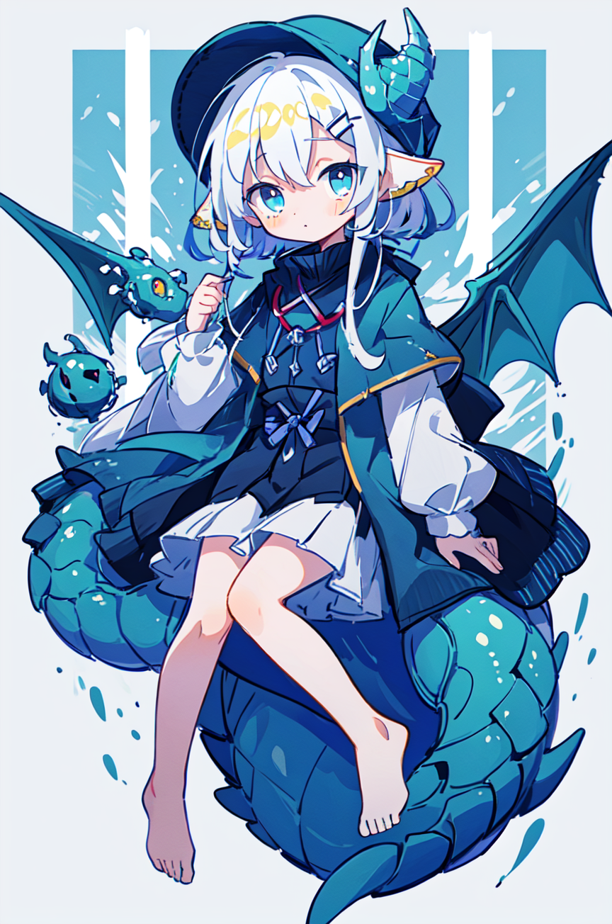 chibi dragon girl