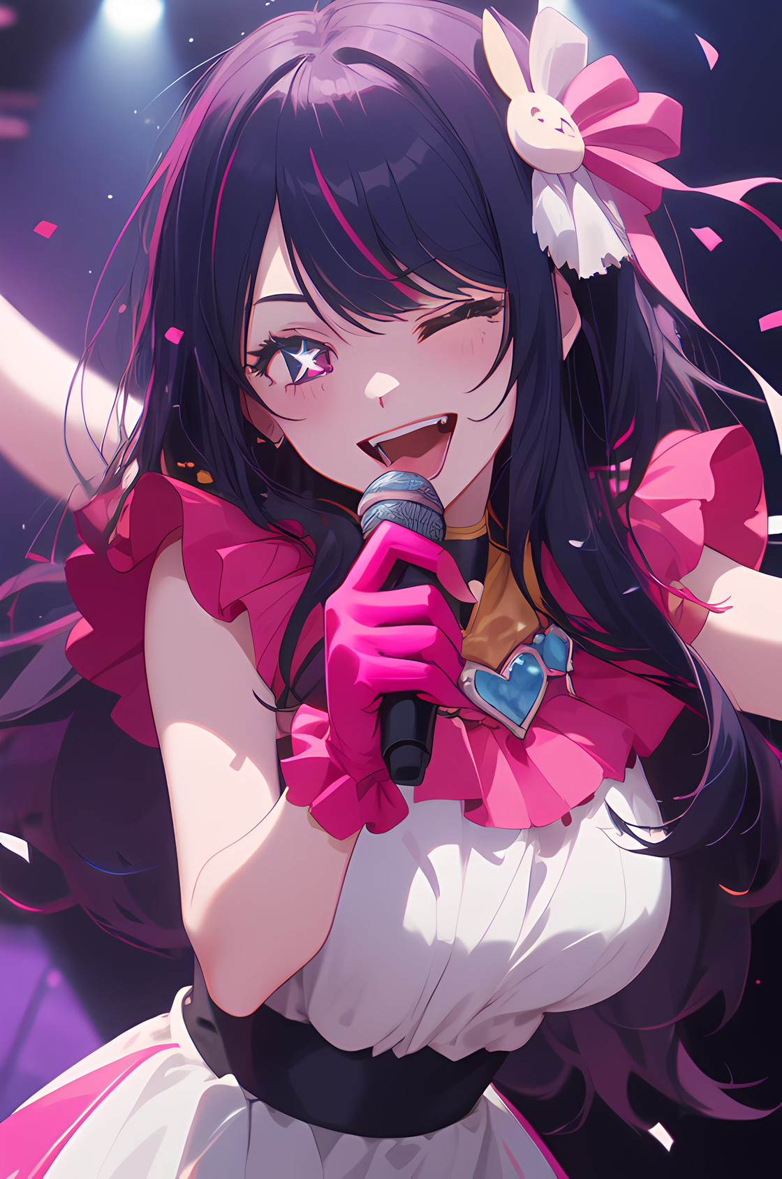 AI Art: Hoshino Ai🎤 (Oshi no Ko) by @TMG | PixAI