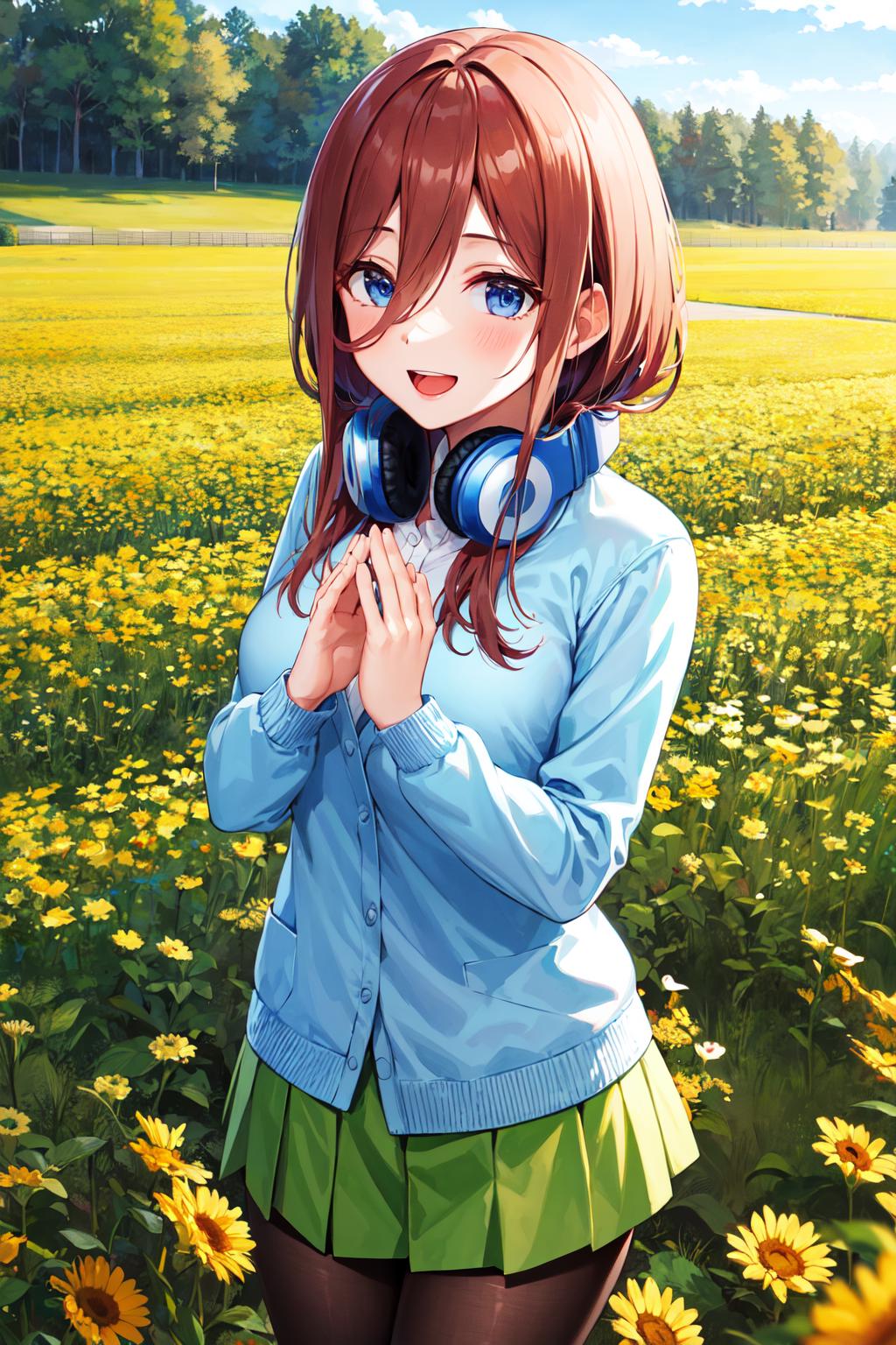 Modelo AI Art LoRA: Miku Nakano (Quintessential Quintuplets / ova style)