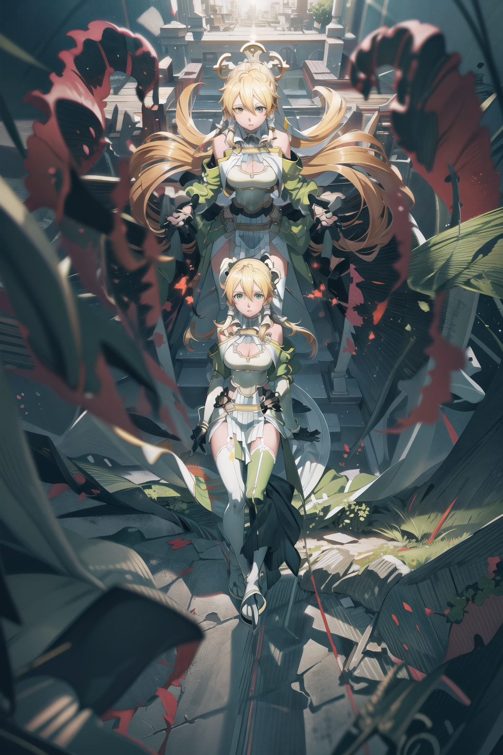 AI Art: Leafa/Terraria and her astral form by @hta | PixAI