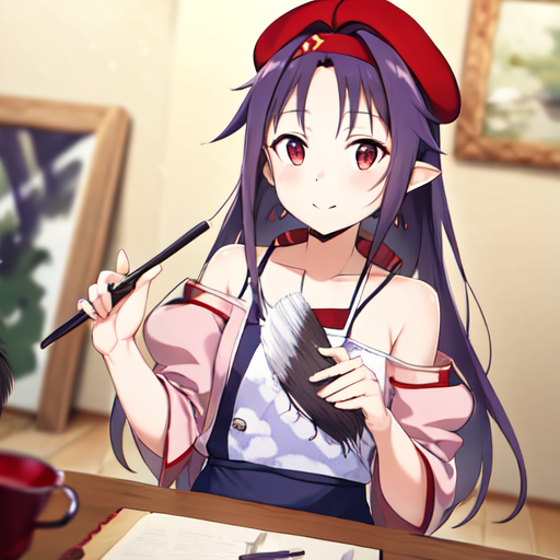 AI Art: Yuuki konno by @BlackReivaj