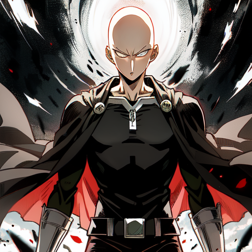 Black one punch man best sale