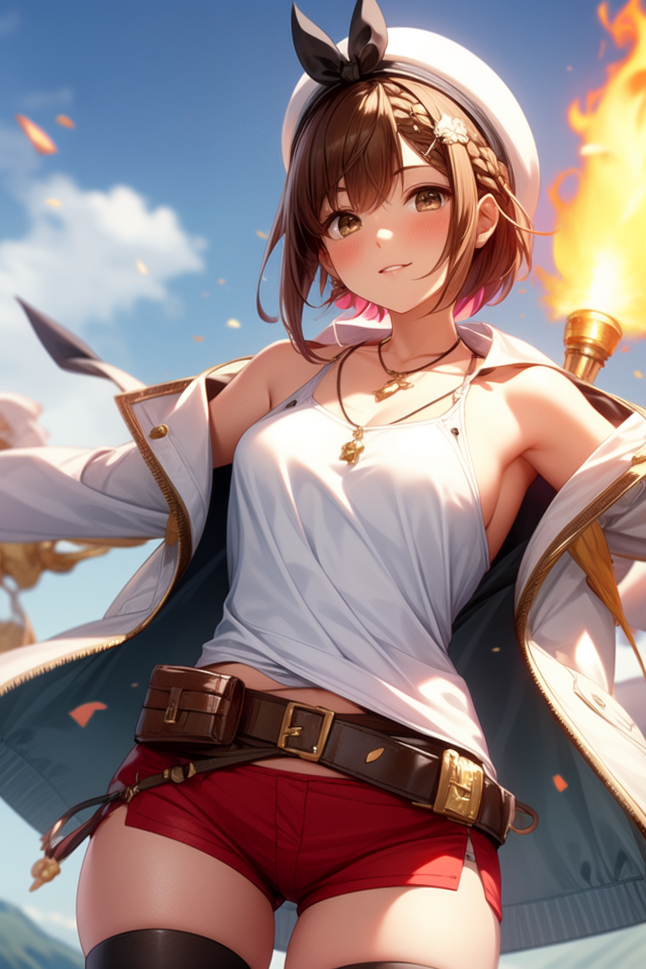 AI Art: Ryza Hot Summer. Reisalin Stout (Atelier Ryza) by @EasyFun | PixAI