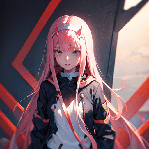 AI Art: Zero Two - Darling In The Franxx by @KrissCross | PixAI