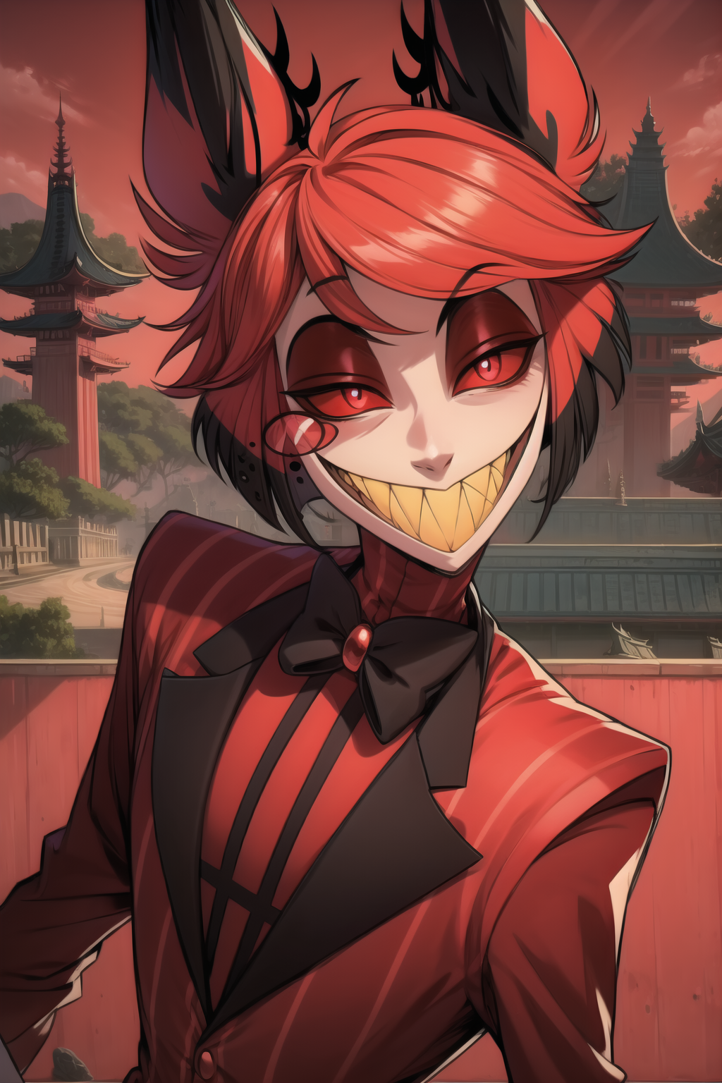 Ai Art Lora Model Alastor Hazbin Hotel Pixai