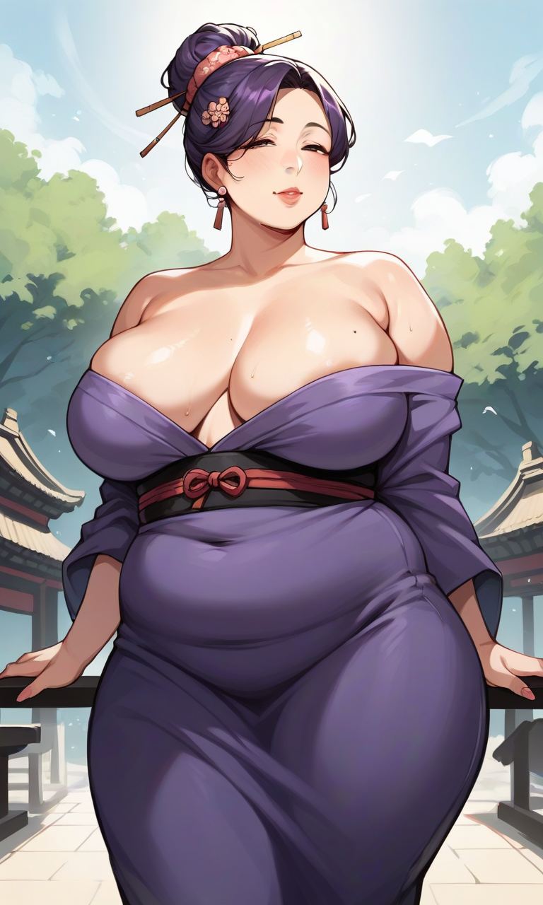 AI Art: Mature Kimono by @Hamusta | PixAI