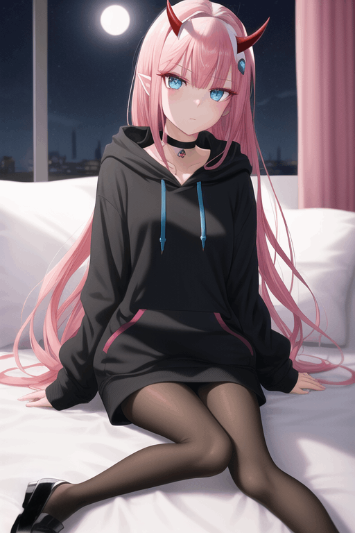 Zero two best sale wearing a hoodie