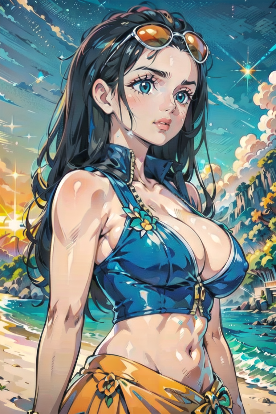 AI Art: Innocent Looking Nico Robin by @Naughty Doll | PixAI