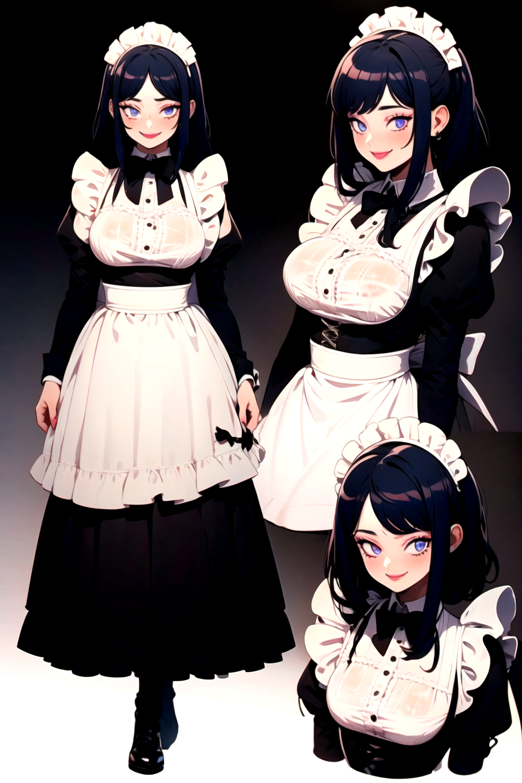 AI Art: Character Sheet Maid by @Lewd Images | PixAI