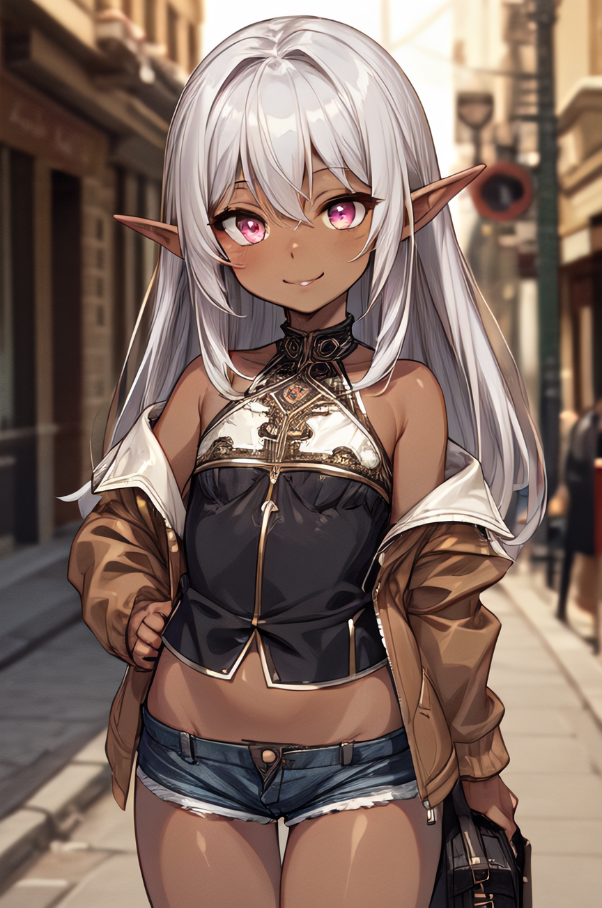 AI Art: dark elf by @Yukishigure | PixAI