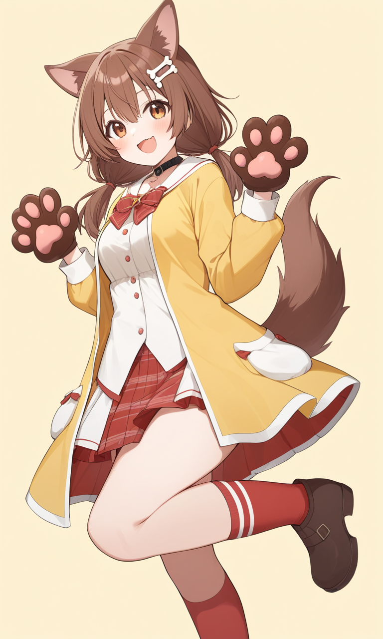 AI Art Inugami Korone The Adorable Dog girl Virtual YouTuber in Her Iconic Costume by ProudPirateSr. PixAI