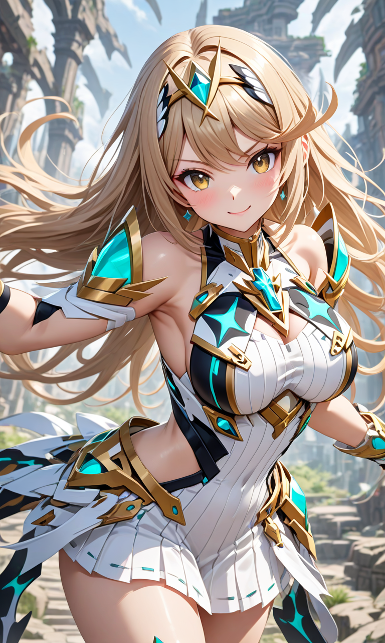 AI Art: Mythra ヒカリ (Xenoblade2 ゼノブレイド2) by @りょう | PixAI