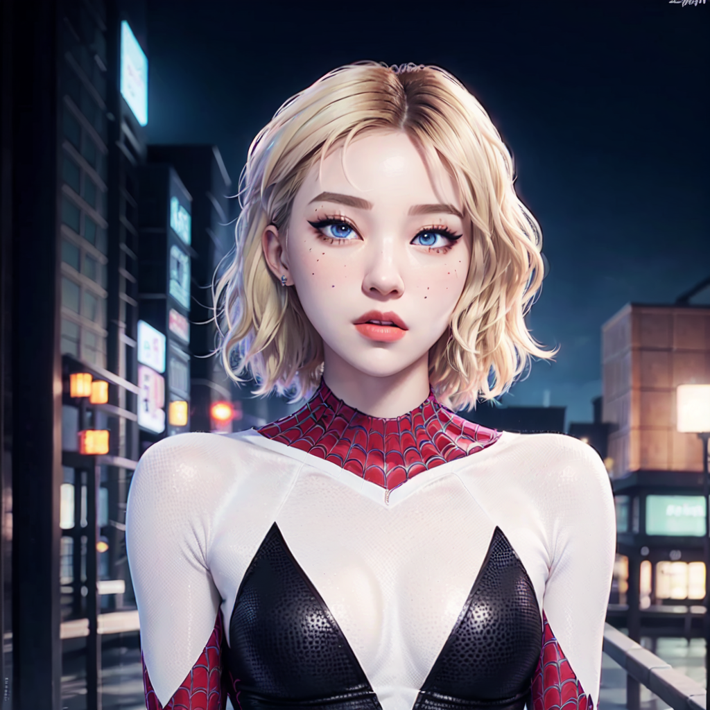 AI Spider Gwen Cosplay user 1622274605610923477 PixAI