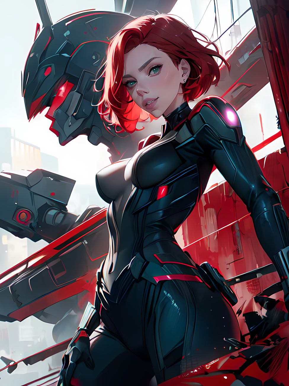 AI Art: Black Widow by @Razor1 | PixAI