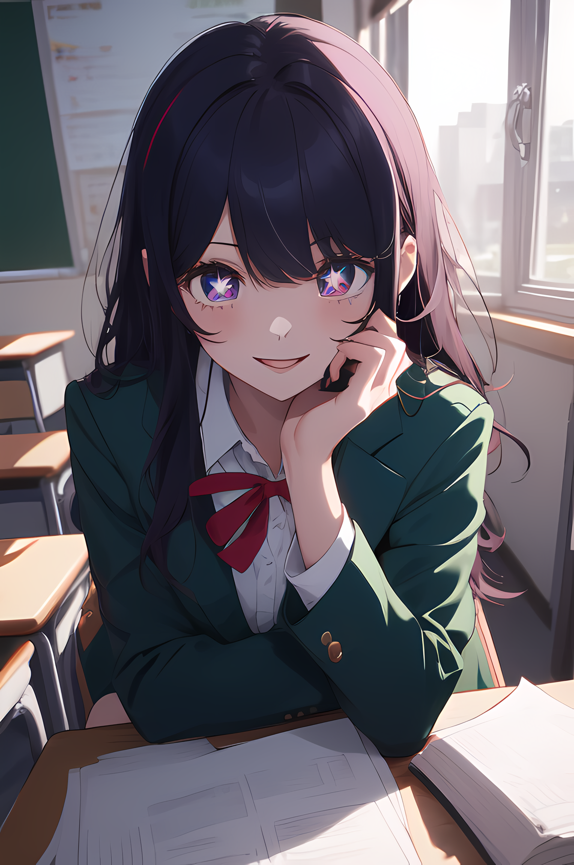 AI Art: Hoshino Ai🏫 (Oshi no Ko) by @TMG | PixAI