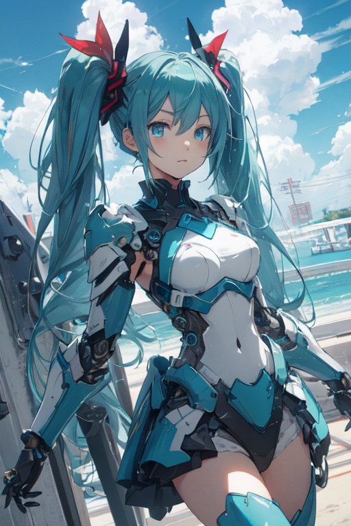 AI Art: Hatsune Miku by @GeoShire