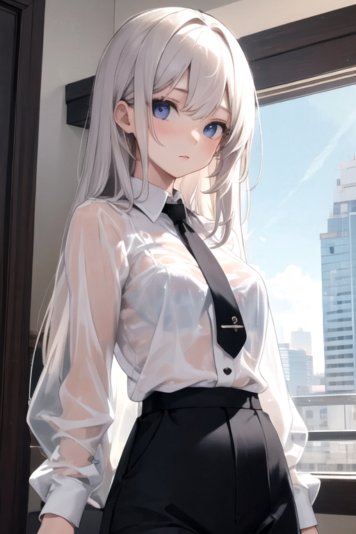 anime girl wearing shirt