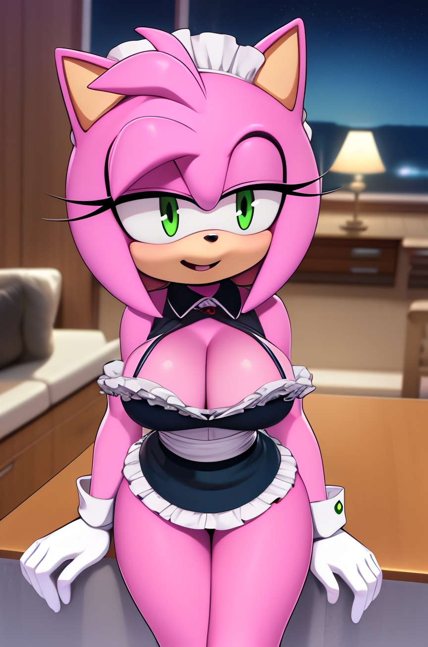 AI Art: Amy Rose by @SilverSoul | PixAI