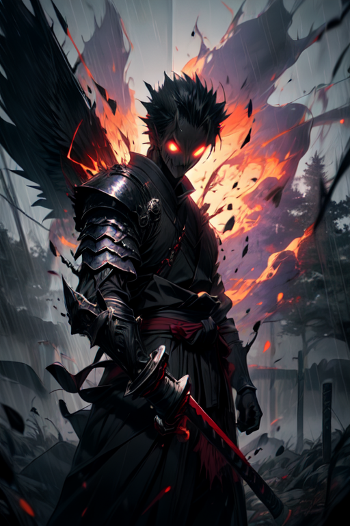 dark anime swordsman
