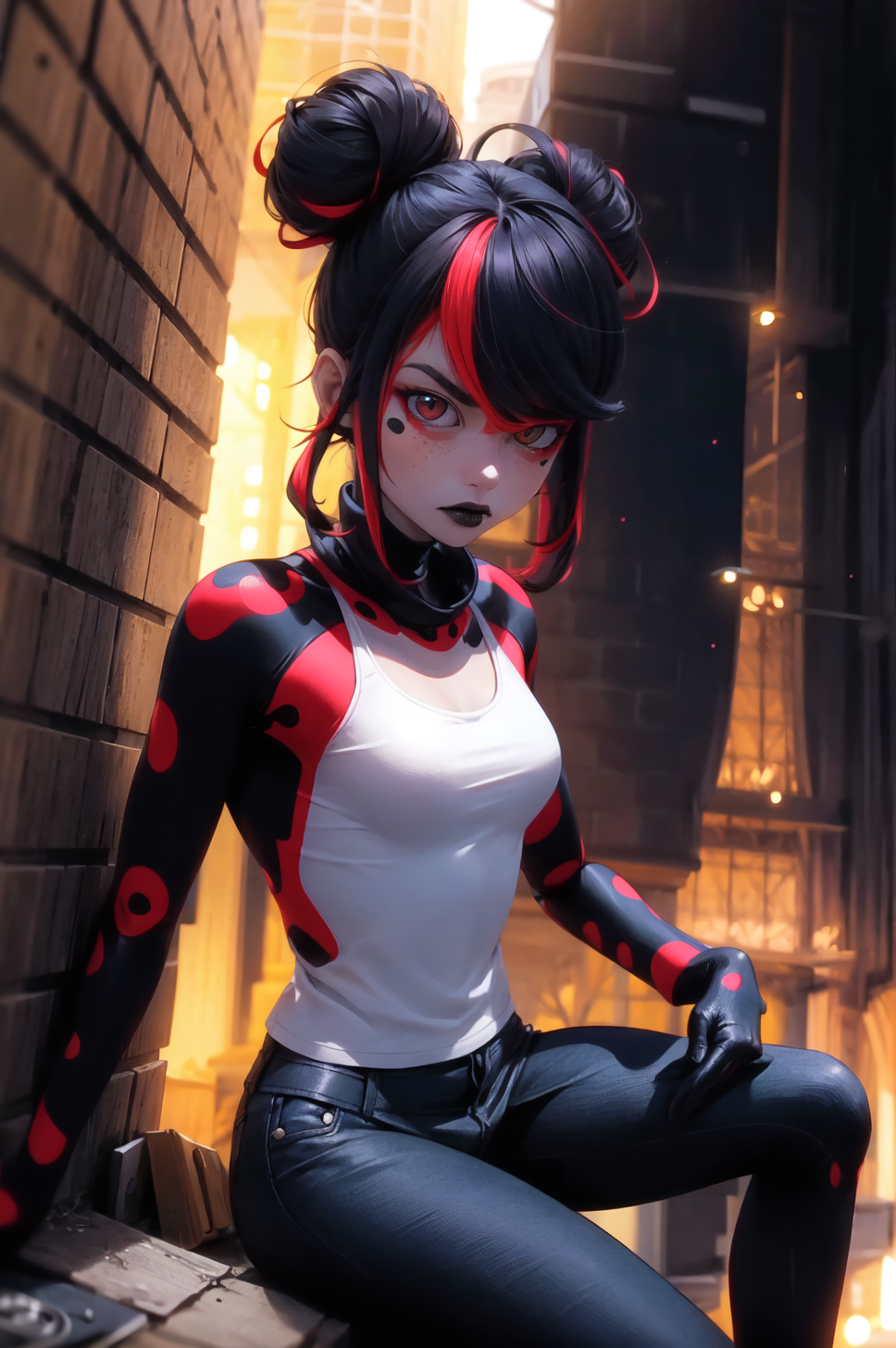 AI Art: Shadybug/ Marinette/ Miraculous Ladybug by @Lazarusse | PixAI