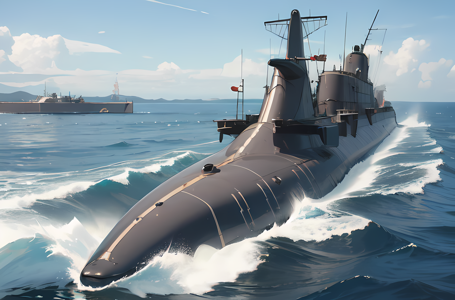 AI Art: Fast Submarine・Delfinul：高速潜水艦・ デルフィヌール by