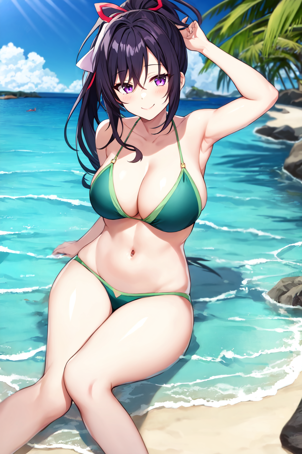 AI Art: Akeno Himejima V by @GabyCuervo X | PixAI