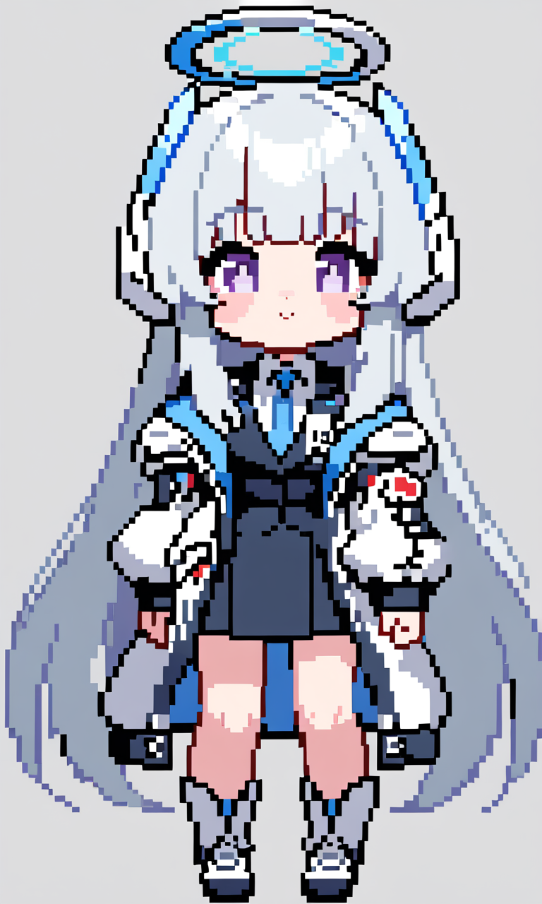 AI Art: pixel Noa (blue archive) by @Runé3 | PixAI