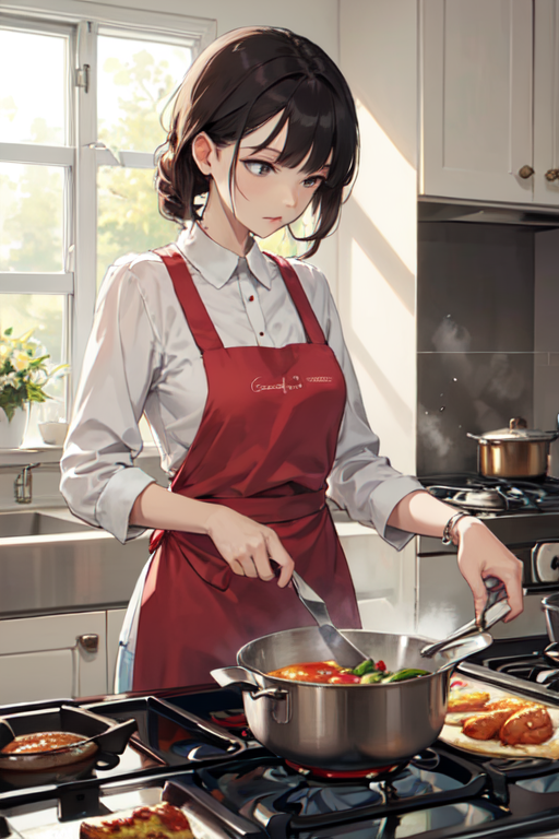 AI Art: Kitchen maid by @bula600