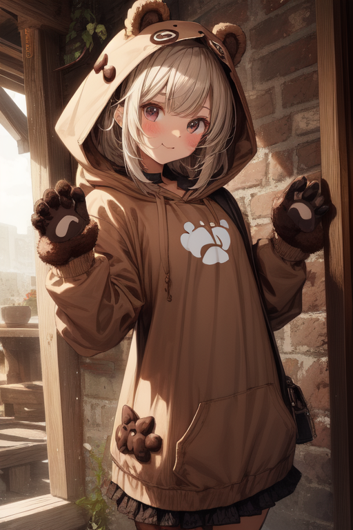 AI Art Bear hoodie dress by unctrl PixAI