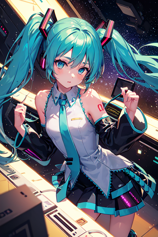 Anime art very beautiful Hatsune miku - AI Photo Generator - starryai