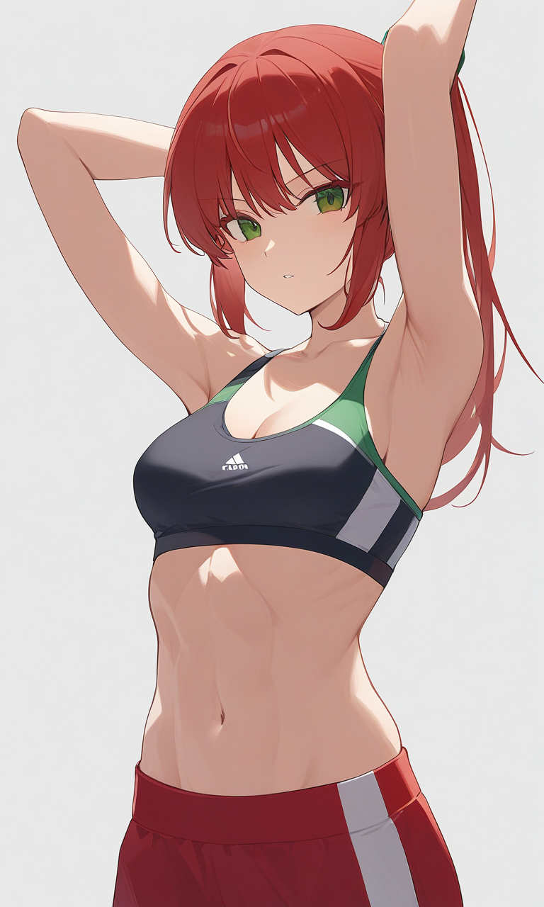 AI Art: Hong Meiling in a Sporty and Revealing Outfit by  @GentleGreenWizardVI | PixAI