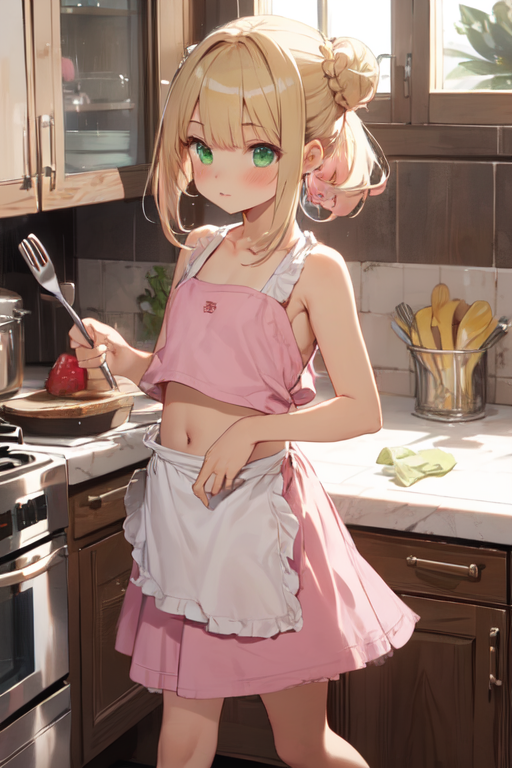 AI Art: Kitchen maid by @bula600