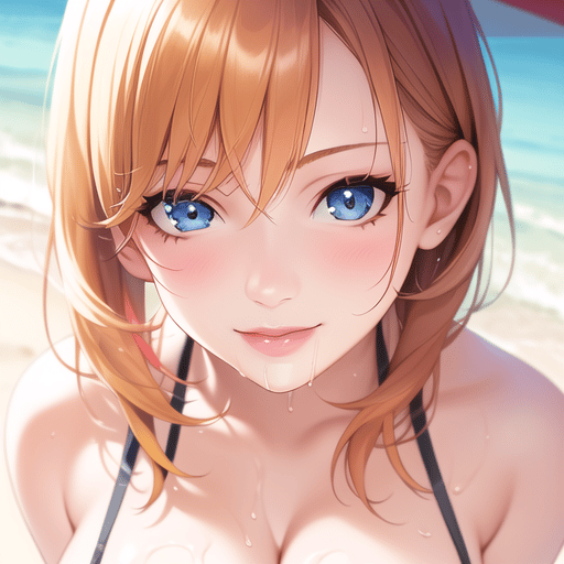 AI Art: A realistic sexy bikini girl on beach by @Butter Leo
