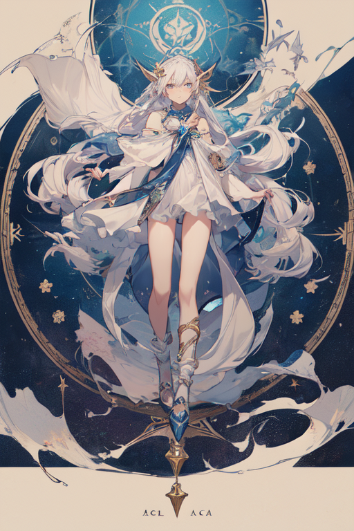 Zodiac Guide: Mystical AI Anime Character Art by